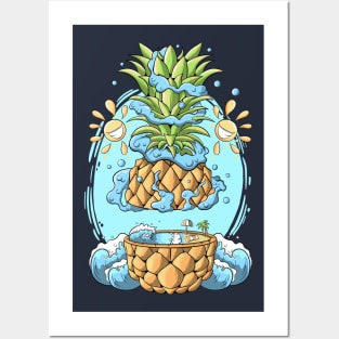 Summer Vibes Ananas Posters and Art